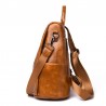Casual Leather Bag - Women - Brown/BlackPlecaki