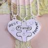 3Pcs Best Friends Forever Necklace Set - Cœur
