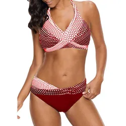 Badpak met stippen - bikinisetBadkleding