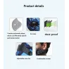 PM2.5 aktiverad kolfiltermunmask - dubbel luftventil - anti damm & förorening