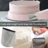 Extra grande buse de givrage en acier inoxydable - crème de décoration