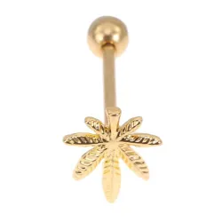 Piercing della lingua - Weed Design