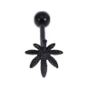 Piercing de língua - Design de ervas daninhas