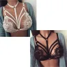 LenceríaFloral Lace Bralette - Negro / Blanco