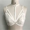 Bralette dentelle florale - Noir/Blanc