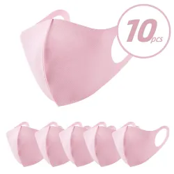10 bitar - ansikte / munmask - anti-pollution - dammbevis - tvättbart