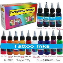 30ml Tintas de tatuagem de plantas naturais - 14 cores
