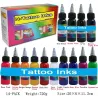 encres de tatouage de plantes naturelles - 14 couleurs