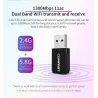 1300 Mbps Mini trådlös adapter - Windows XP/Vista/7/8/10 - Mac OS