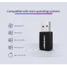 1300 Mbps Mini trådlös adapter - Windows XP/Vista/7/8/10 - Mac OS