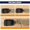 Luxury neulottu vyö automaattinen buckle