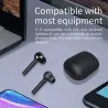 Auscultadores sem fio Bluetooth - preto - leve