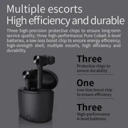 Auricularesauriculares inalámbricos Bluetooth - negro - ligero