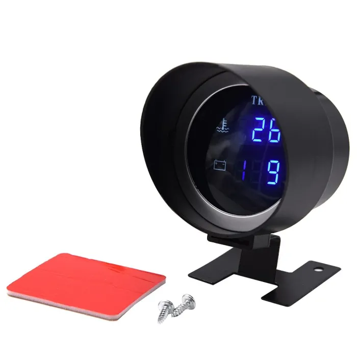 12v/24v-autot 2 in 1 gauge - jännite - vesi