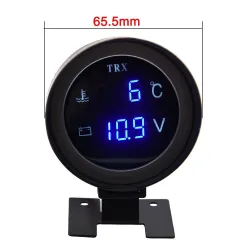 12v/24v-autot 2 in 1 gauge - jännite - vesi