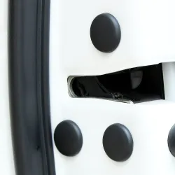 Auton oven lukkosuoja - musta - valkoinen