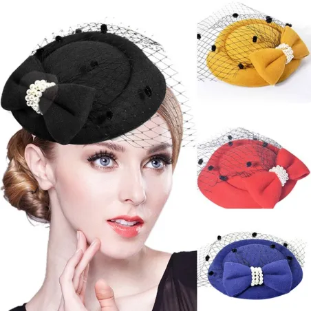 Sombreros & gorrasMujeres sombrero superior - garras de pelo - velo