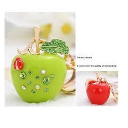 Crystal Apple keychain – vihreä