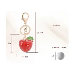 Crystal Apple keychain – vihreä