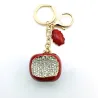 Bitten apple key chain
