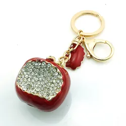 Bitten apple key chain