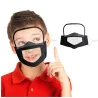 Maschera viso- bocca per bambini con scudo occhi staccabile - bocca visibile - riutilizzabile - lavabile