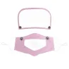 Maschera viso- bocca per bambini con scudo occhi staccabile - bocca visibile - riutilizzabile - lavabile