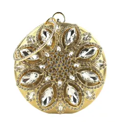Luxury diamond - small purse - crystal flower