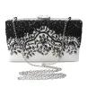 Crystal rhinestone purse - suorakulmio - musta - naiset