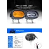 20W 6D 12V 6000K - moottoripyörän työvalo - off-road -kuorma-autot - ATV - SUV - retro LED -lamppu
