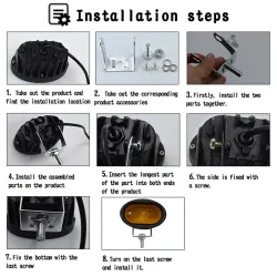 20W LED Work Light 6D 12V - Motorcycle - Yellow/White LampLampen & verlichting