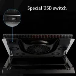 12-17 tums kylfläkt för MacBook & laptop - stand - justerbar innehavare