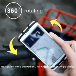TitularesCoche - bicicleta - soporte de silicona para motocicleta - 360 grados giratorio