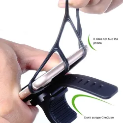 TitularesCoche - bicicleta - soporte de silicona para motocicleta - 360 grados giratorio