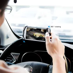Auto - polkupyörä - moottoripyörän silikonipuhelimen omistaja - 360 astetta