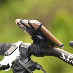 TitularesCoche - bicicleta - soporte de silicona para motocicleta - 360 grados giratorio