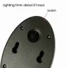 ApliquesO7K7 - 100mAh - 10 LED - lámpara solar alimentada - luz sensor de movimiento - impermeable