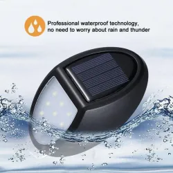 ApliquesO7K7 - 100mAh - 10 LED - lámpara solar alimentada - luz sensor de movimiento - impermeable