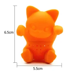Infusor de tésilicona en forma de gatito - infusor de té - reutilizable - 1pcs