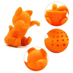 Infusor de tésilicona en forma de gatito - infusor de té - reutilizable - 1pcs