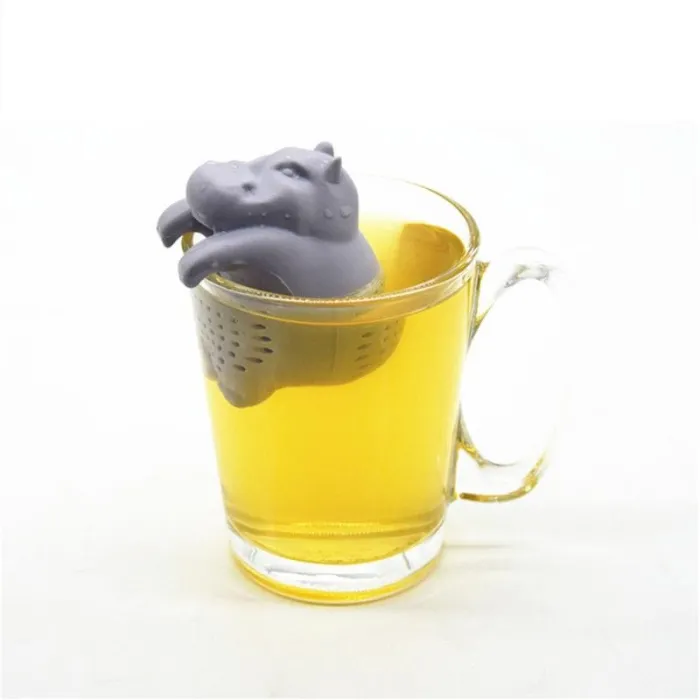 Silicone hippo formad - te infuser - återanvändbar - 1pcs