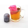 Infusor de téHippo de silicona - infusor de té - reutilizable - 1pcs