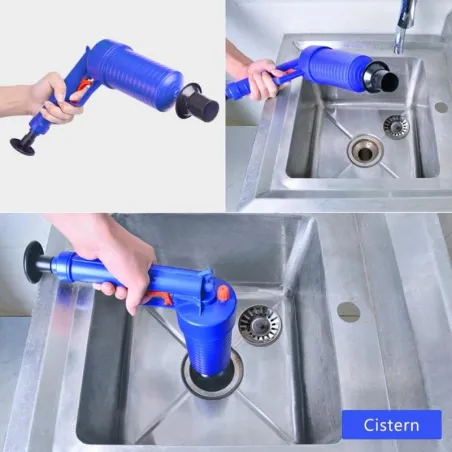 Luftpump plunger - igensatt remover - badrum