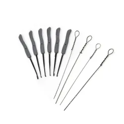 Cerrajero12 piezas - Lock Pick Set - Accesorios Locksmith - llave rota Extractor automático - ganchos de acero inoxidable