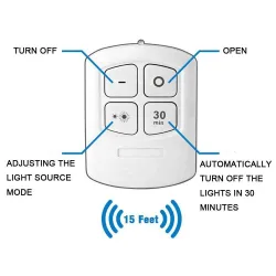 3W LED ljus - skåp - trådlös - för sovsal