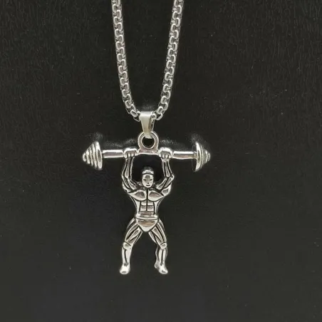 Weightlifting muscle - chain - necklace