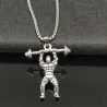 Weightlifting muscle - chain - necklace