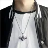 Starka muskel män - halsband - rostfritt stål - hänge
