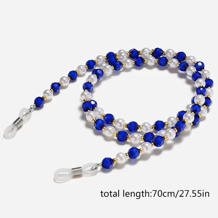 Beaded eyeglass chain - lukeminen lasit - moniväri