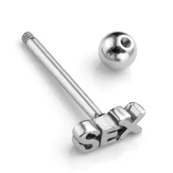 AretesTongue piercing - sexo - plata / oro - acero inoxidable